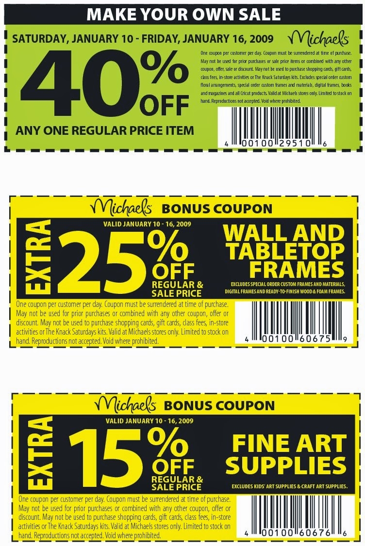 Printable Coupons Michaels Coupons