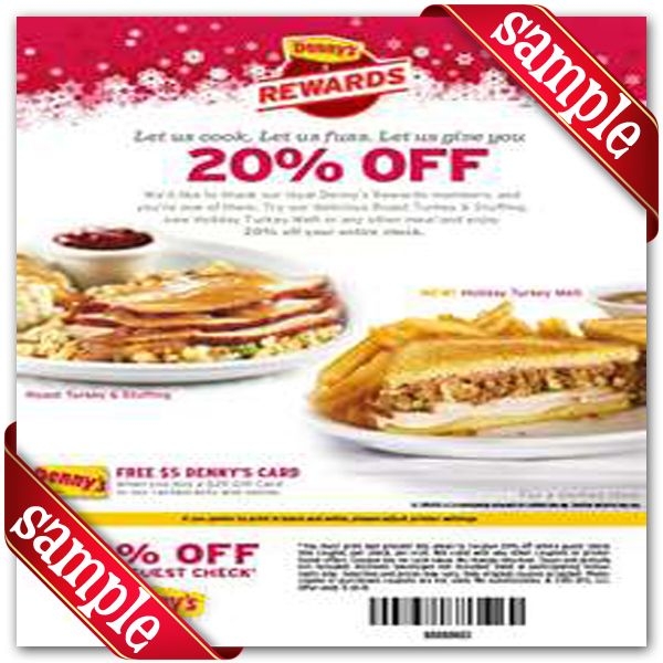 Printable Denny 39 s Coupon 2025 Kenyetta C Cope