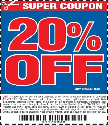 Printable Harbor Freight Coupons 2020 All Are Here