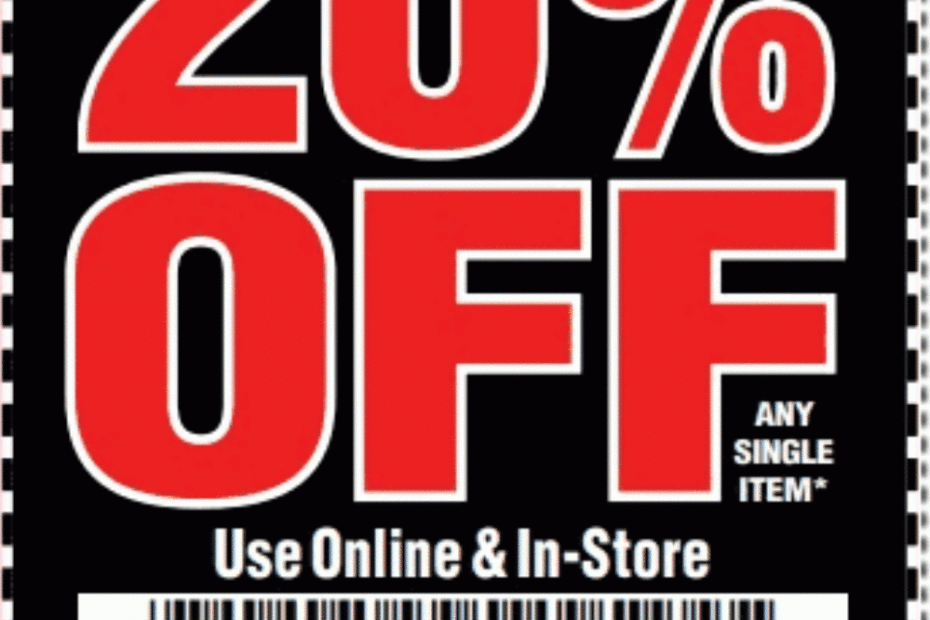 Printable Harbor Freight Coupons 2025 James S Hauk