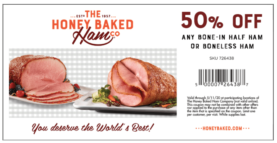 Printable Honey Baked Ham Coupons Printable Word Searches