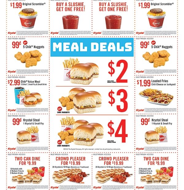 Printable Krystal Coupons