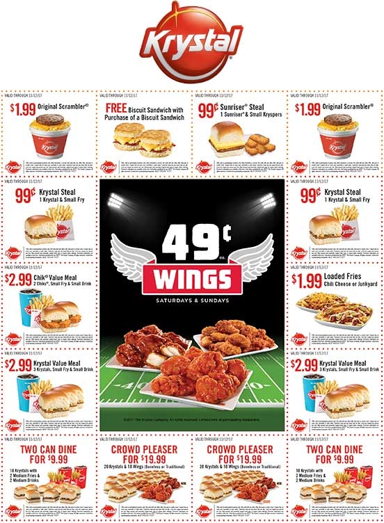 Printable Krystal Coupons Printable Krystal Coupons