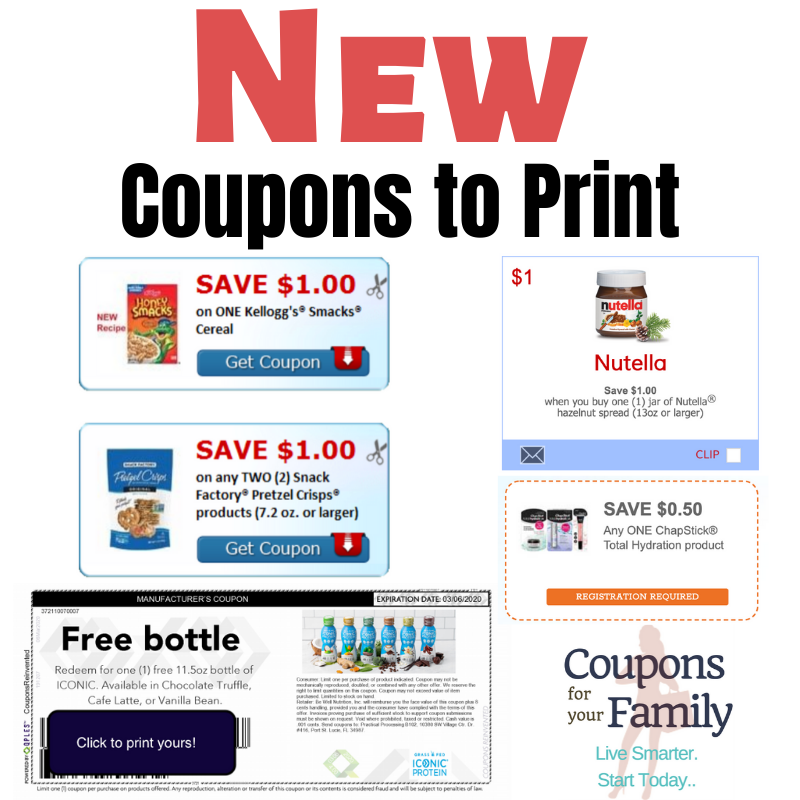 Printable Manufacturers Coupons