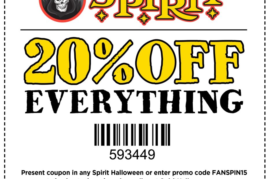 Spirit Halloween Printable Coupon In Store
