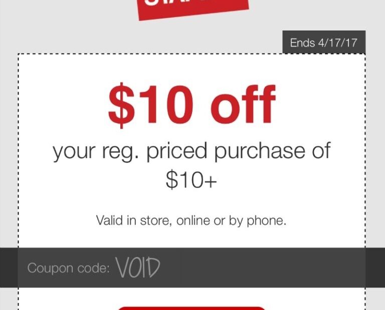 Staples 10 Off 10 Coupon Rare Staples Coupon