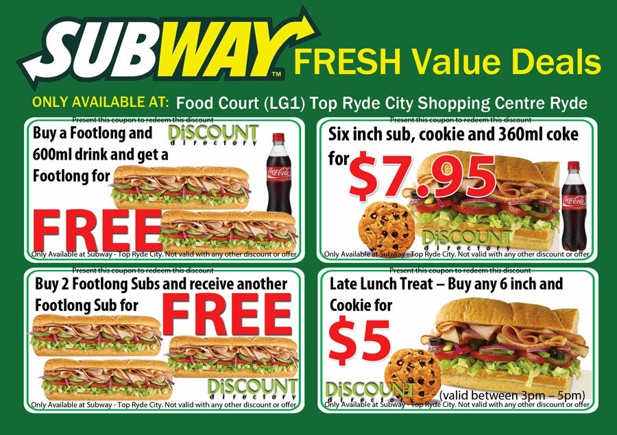 Subway Coupons 2024 Printable Free Pdf Roz Leshia