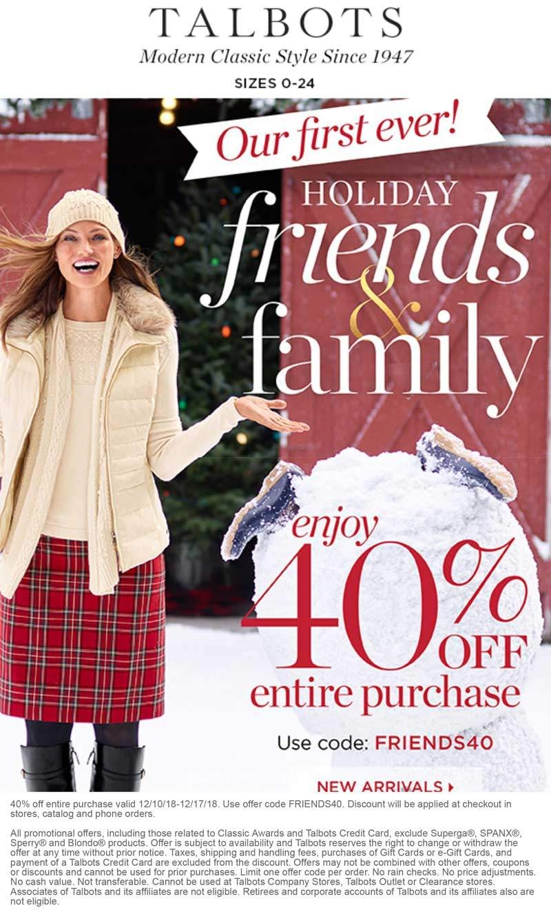 Talbots November 2020 Coupons And Promo Codes Talbots November 2020 Coupons And Promo Codes
