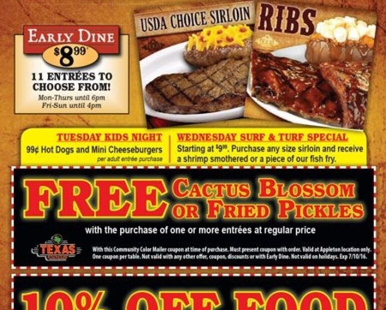 Texas Roadhouse Coupons 2025 Printable Elisa M Leary