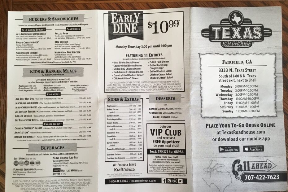 Texas Roadhouse Coupons Worksheets Library