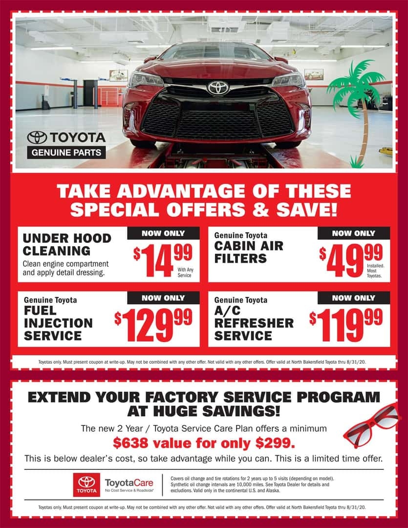 Toyota Service Coupons Printable