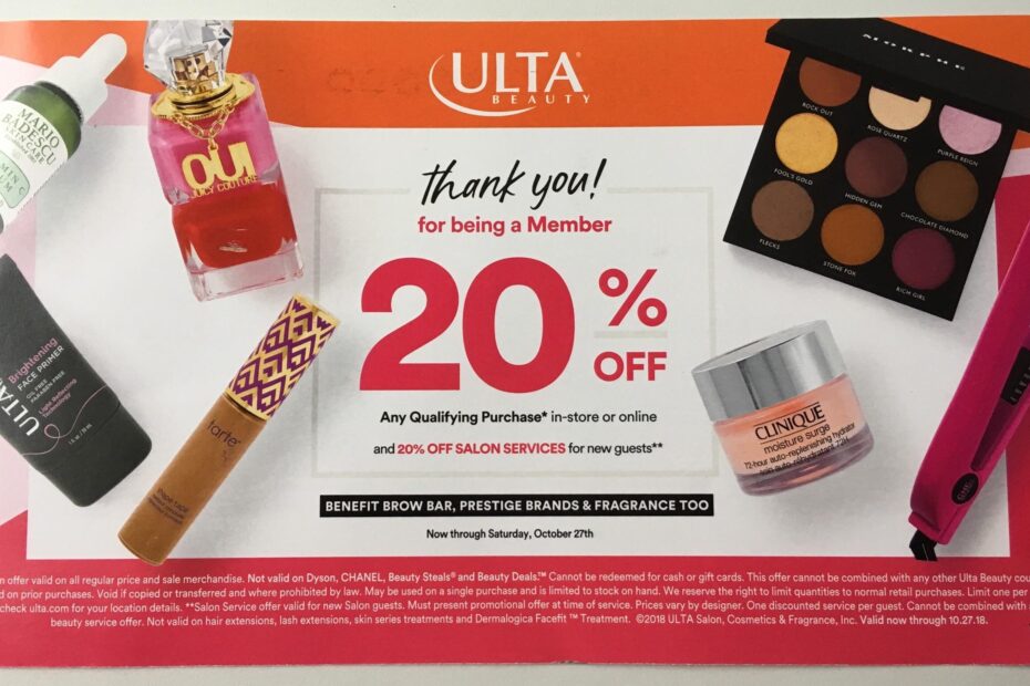 Ulta 20 Off Including Prestige Coupon Arrived R MUAontheCheap