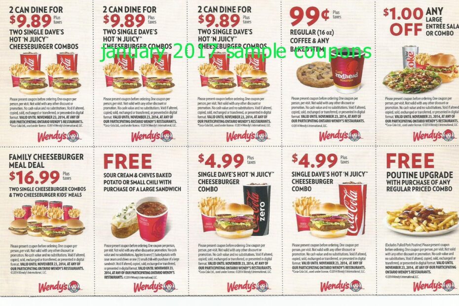 Wendy 39 S Printable Coupons 2024 Pdf Cati Mattie